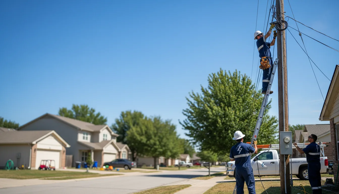 Residential electrician providing installation services in Blandford, MA